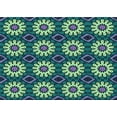thumbnail image 1 of Ahgly Company Indoor Rectangle Patterned Emerald Green Area Rugs, 2' x 4', 1 of 1