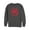 Charcoal Heather, variant on Men's Marvel Spider-Man: Into the Spider-Verse Symbol  Sweatshirt Black 2X Large