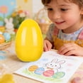 thumbnail image 6 of DefiDgd 12inch Large Egg Storage Box,Openable Eggs Box Empty Fillable Colorful Plastic Eggs for Easter Hunt Treats Candy Snack Fillers Party Supplies Home Decoration(Yellow), 6 of 6