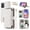 White, variant on Dswteny Argyle Wallet Case for Samsung Galaxy A13 5G with Wrist Shoulder Strap Zipper Flip Credit Card Holder Stand Cell Phone Cover for A04S M13 G5 A 13 2022 13A A135G SM A136U Women Girls Black