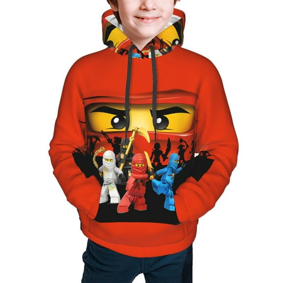 Ninjago Hoodies Pullover For Boys Girls 3d Printed Hooded Sweatshirt Long Sleeves Small
