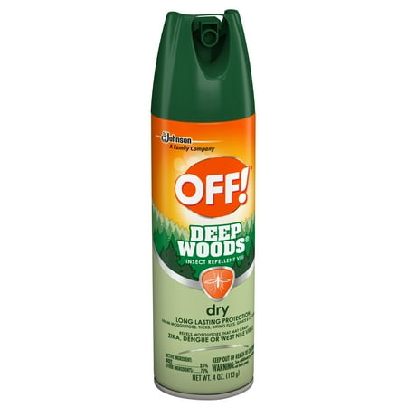 OFF! Deep Woods Long Lasting Prote Countion 25% Deet Inse Count Repellent VIII Aerosol, 4 oz
