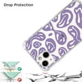 thumbnail image 2 of Purple Smiley Face Case Compatible with iPhone 13,Aesthetic Art Design TPU Bumper Bumper Cover Case, 2 of 5