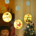 thumbnail image 2 of Christmas Snowman Pattern Light Vintage Bulbs Holiday Decoration Indoor Outdoor Room Home Wedding Hanging Curtain Lights, 2 of 9