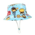thumbnail image 5 of Gubotare Toddler Sun Hat with Neck Flap Kids Summer Roll Up Sun Hat Wide Brim Teens Beach Hat Cap Sun Hats with Bow for Girls (C,Size 4-8 Years), 5 of 5