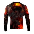 thumbnail image 1 of Raven Fightwear Men's Lava Dragon Rash Guard MMA BJJ Black, 1 of 3