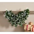 thumbnail image 2 of Bethlehem Lights 36" Overlit Swag with 3-in-1 LEDs in Snow Kissed, 2 of 3