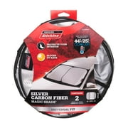 Genuine Dickies Silver Carbon Fiber Twist Car Sunshade Windshield, 41132WDI