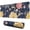 Pioneer Flower Floral, variant on Long Mouse Pads for Desk,Pioneer Flower Floral Print Pattern Desk Mats on Top Of Desks, Desk Mouse Pad Extra Large with 3mm Non-Slip Base and Stitched Edge for Gaming,Office,Work,Home 31.5"x11.8"
