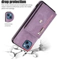 thumbnail image 7 of REQO Phone Case for iPhone 13 Mini Wallet Cover with Tempered Glass Screen Protector and Wrist Crossbody Strap Lanyard Credit Card Holder iPhone13mini i-Phone 13minicase i iPhone13 13mini Purple, 7 of 7