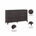 thumbnail image 4 of Pemberly Row 6 Drawer Dresser in Storm Gray - Engineered Wood, 4 of 7