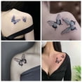 thumbnail image 1 of Hermosos Tatuajes Temporales De Mariposa Azul Realistas Duraderos Impermeables Tatoo Body Art Pierna Brazo Falso Tatto Pegatina Para Mujeres Hombre, 1 of 3