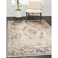 thumbnail image 2 of Unique Loom 3136018 4 x 6 ft. Chateau Lincoln Rectangular Rug, Beige, 2 of 2