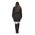 thumbnail image 3 of Vestido de punto con cuello alto Roman Fashion /Tallas Extras, 3821 (Negro) negro 40, 3 of 6