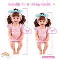 thumbnail image 3 of Juego de 3 piezas Doll Clothes BABESIDE para muñecas de 17 a 22 pulgadas, 3 of 6