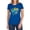 Royal, variant on Batgirl Halftone Women's T Shirt, Navy, 2X-Large