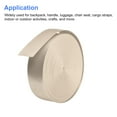 thumbnail image 4 of Flat Nylon Webbing Strap 1.5 Inch 25 Yards Champagne for Backpack, Luggage-rack, 4 of 6