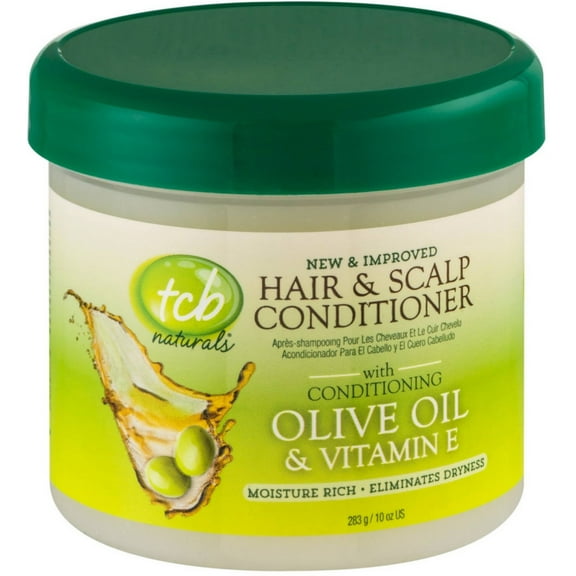 TCB Naturals Hair & Scalp Conditioner With Olive Oil & Vitamin E 10 oz (Pack of 4)