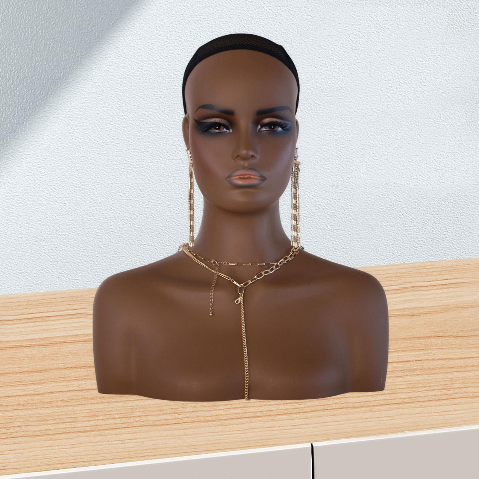 Serenable Showing Stand Female Mannequin s Shop and Beauty Accessories Displaying Jewelry with Makeup Holder Women Adults