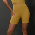 thumbnail image 4 of Women's High Waist Fitness Yoga Shorts - Tummy Control, Dotted Detail - Breathable Spandex for Cycling/Hiking/Casual Wear, 4 of 4