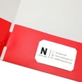 thumbnail image 4 of Pen + Gear Two Pocket Paper Portfolios, 50 Count, Red, Letter Size, 4 of 11