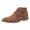 Brown, variant on Men's Suede Ankle Boots Lace up Comfortable Oxfords Formal Solid Color Business Casual Dress Shoes Brown Size 7.5