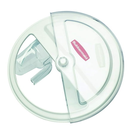 Rubbermaid 9G78 17" Width x 4.75" Height x 17" Depth, White Prosave Sliding Lid with Scoop Fits 2632 Brute Container