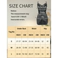 thumbnail image 5 of Ausing Women's Mesh Bodysuit PU Mini Dress Lingerie Lace Trim Leather Bodycon Zipper Spaghetti Strap Nights Clubwear Black S, 5 of 5