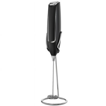 Milk Frother Handheld with Stand, Battery-Operated Electric Foam Maker Frother Wand, Whisk Drink Mixer & Foamer