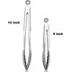 thumbnail image 4 of 2025 Premium Stainless Steel Food Tongs, 9" & 12" Grey Silicone BPA-Free Non-Stick BBQ Cooking Tongs, 4 of 5