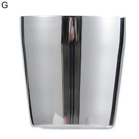 

Double-layer Design 175ML Water Cup Heat-resistant Minimalist Stainless Steel Drinking Mug Household Supplies
