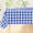 Blue & White, variant on Rectangle Table Cloth, Waterproof Vinyl Tablecloths with Polyester Backing, Wipeable Buffalo Plaid Table Cover for Dining, Indoor and Outdoor (Orange & White, 60"x84")