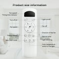 thumbnail image 4 of Sofucor 42 inch 5 Blade Modern Ceiling Fan With Light and Remote Control，White, 4 of 12