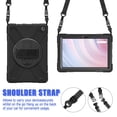 thumbnail image 7 of XYX Case for Fire HD 10 Tablet (13th Generation, 2023 Release) with 360 Degree Rotating, Hand Strap, Shoulder Strap, Black, 7 of 7