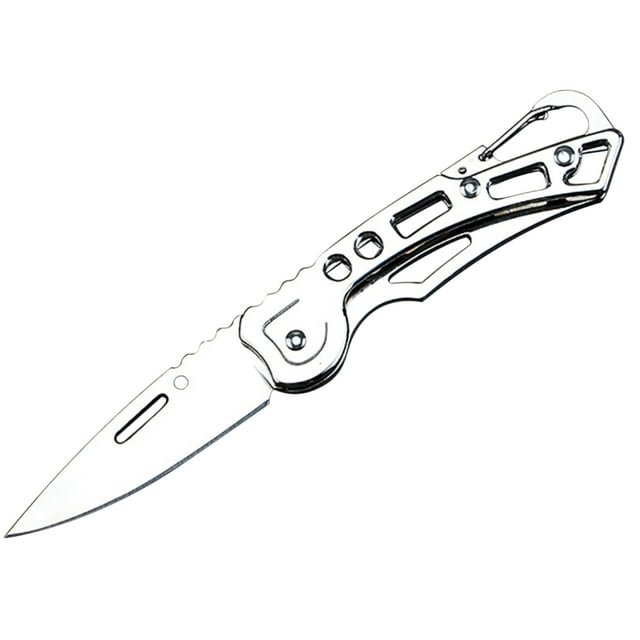 Navaja plegable de acero inoxidable, minicuchillo plegable de acero inoxidable para exteriores, cuchillos para acampar al aire libre.