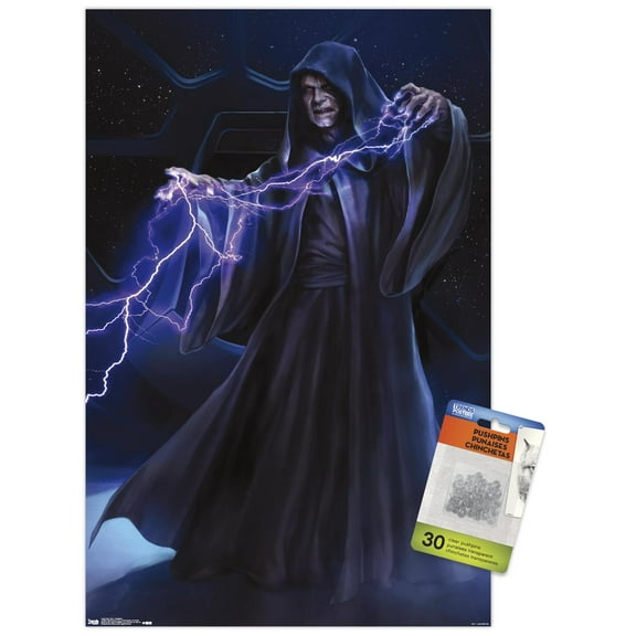 Star Wars: Saga - Emperor Wall Poster with Push Pins, 14.725" x 22.375"
