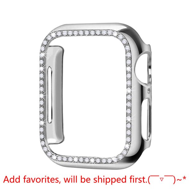 Funda protectora de parachoques de diamante para Apple Watch Cover Series 7 SE 65432 38MM 42MM para Iwatch 40mm 44mm accesorios de pulsera inteligente Tan Jianjun unisex