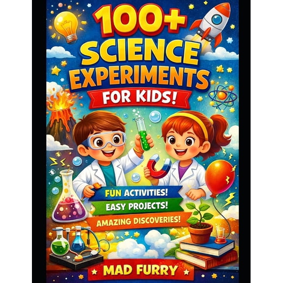100 Science Experiments for Kids: Fun, Easy and Safe Science Activities to Learn Physics, Chemistry and Biology at Home, (Paperback)