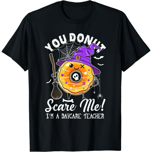 Funny Halloween Donut Costume Daycare Teacher Tee Men Women T-Shirt