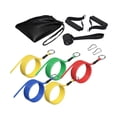 thumbnail image 4 of Bandas de resistencia con manijas de espuma entrenamiento de Pilates Accesorios de tracción estirada Bandas de ejercicio de construcción de peso Hacer, 4 of 8