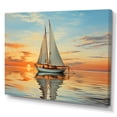thumbnail image 2 of Designart Décoration Murale Surdimensionnée pour Bateau, art Mural pour Bateau, Reflétant les Rythmes sur les Voiliers, art Mural Moderne Multicolore sur Toile, 32x24 Pouces, 2 of 5