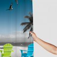 thumbnail image 3 of Fenyluxe Palm Tree Shower Curtain Set with Hooks, Polyester Fabric Bathroom Shower Curtain for a Cozy Atmosphere, Various Sizes Available 60"x72, 3 of 7