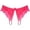 Hot Pink, variant on Lingerie for Women Open Panties Lace Briefs for Women Low Waist Crotch Open Design with Underwear and Delicate Trim Hot Pink One Size