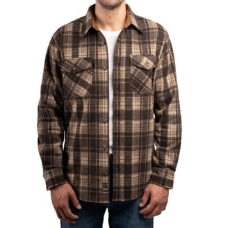 Jachs New York Men's Wool Blend Sherpa Lined Shirt Jacket (Black