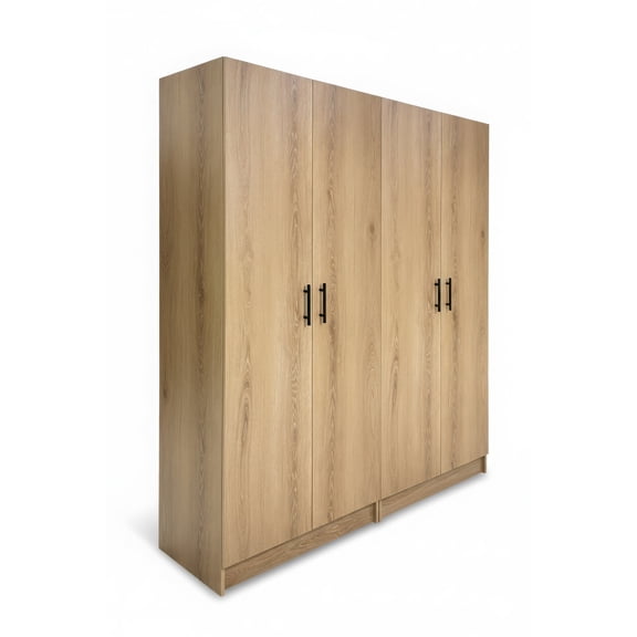 Modex Oak Multi-Purpose Utility Storage Cabinet (2-Piece Set)