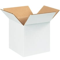 Box Partners Corrugated Boxes 5" x 5" x 5" White 25/Bundle 555W