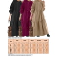 thumbnail image 2 of Avamo Robe Femme à Capuche Col Midi Manches Longues Décontractée Automne Noir 2TG, 2 of 3