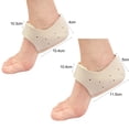 thumbnail image 6 of Tnobhg 1 Pair Silicone Heel Covers Fastener Tape Pain Relief Support for Plantar Fasciitis Achilles Tendonitis, 6 of 8