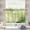 Light Green and Yellow, variant on 2 Pieces Tier Curtain for Kitchen and Bathroom- 27x24inch Beige and Gold Design- 40-60% Window Curtain Shading