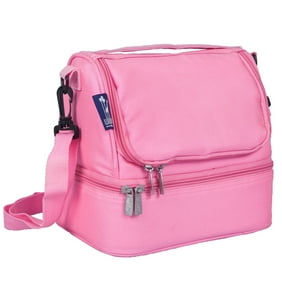 Wildkin Flamingo Pink Two Compartment Lunch Bag for Boys and Girls